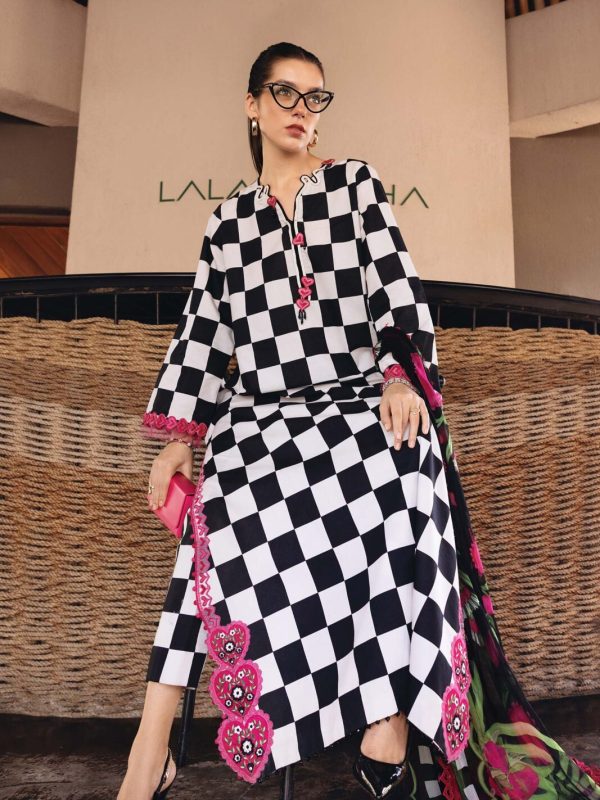 Maria B Mprint Black Lawn Collection Replica