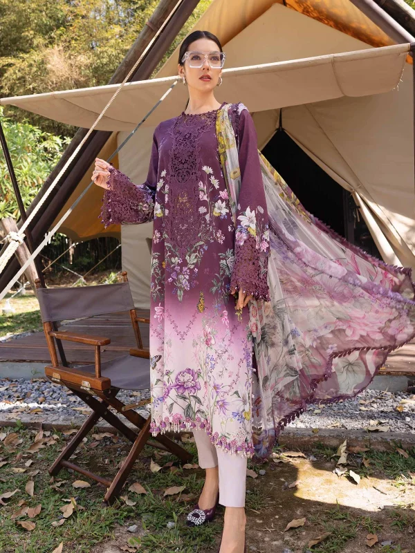 Maria B Mprint Purple Luxury Bana Dora Collection Replica