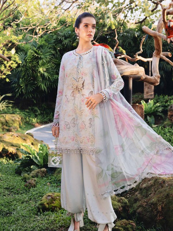 Maria B Grey Luxury Printed Lawn Collection Replica