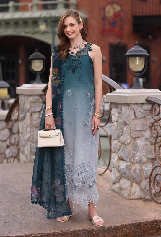 Noor By Sadia Asad Tie-Dye Luxury Lawn Collection Replica