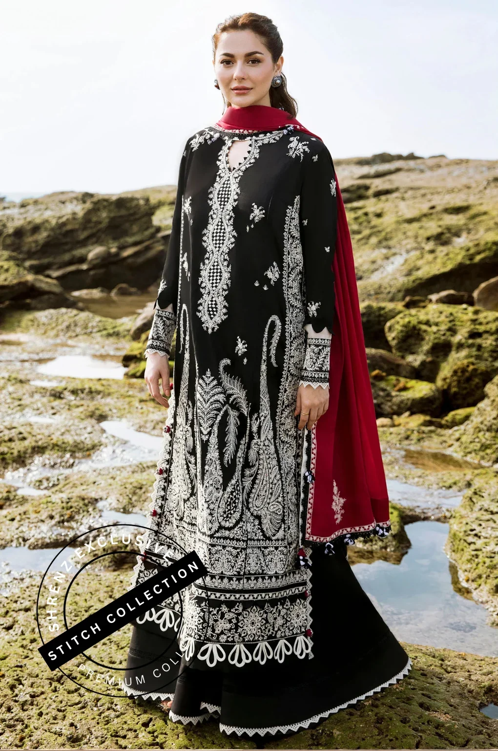 Shrenz 3 Piece Stitched Lawn Pret Collection