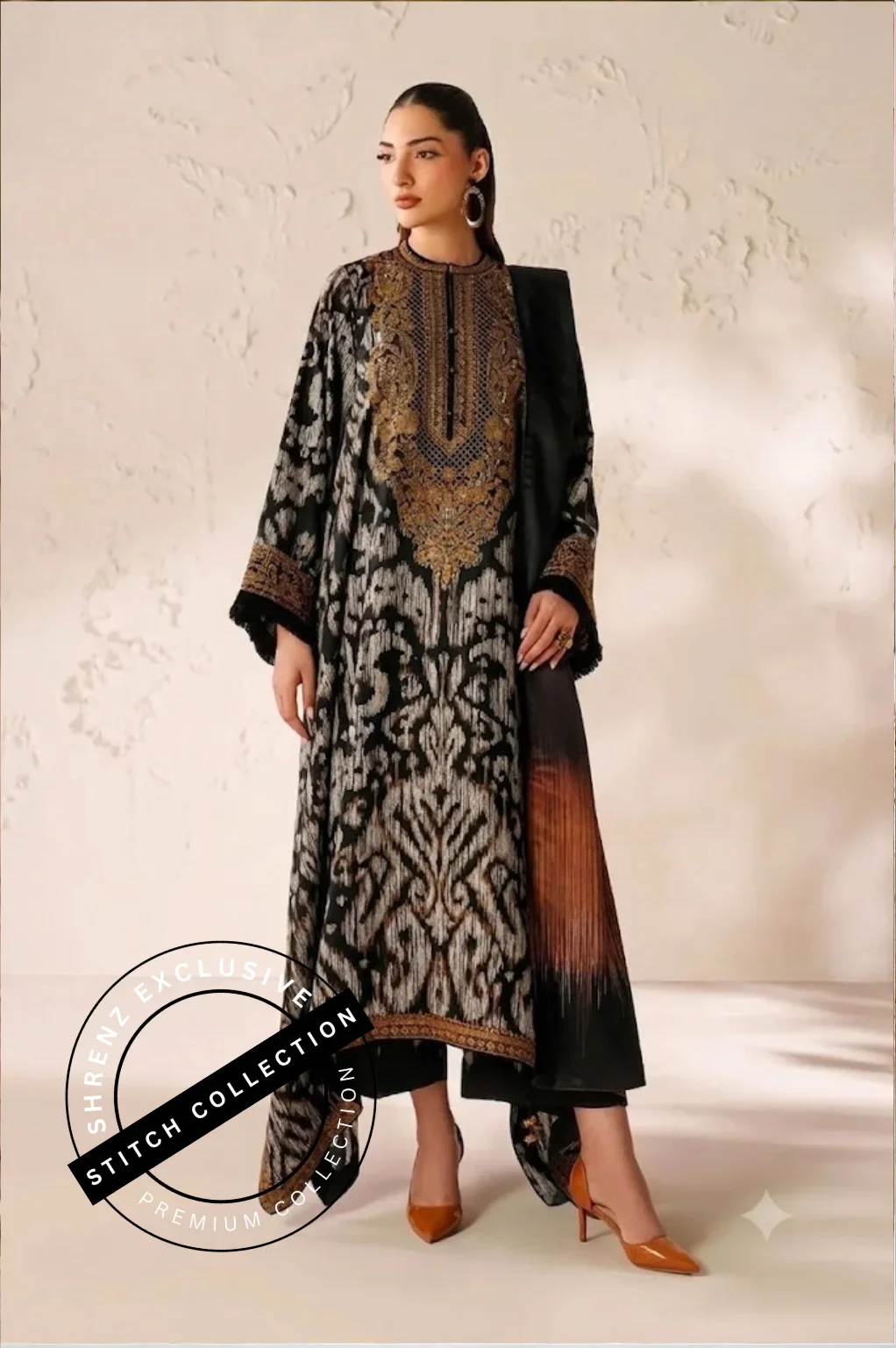 Shrenz 3 Piece Stitched Lawn Pret Collection