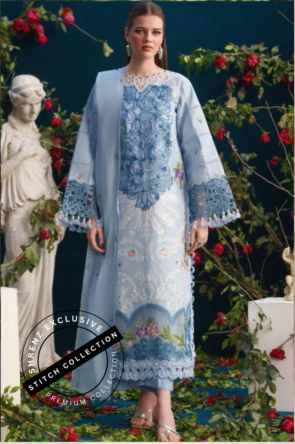 Shrenz 3 Piece Stitched Lawn Pret Collection