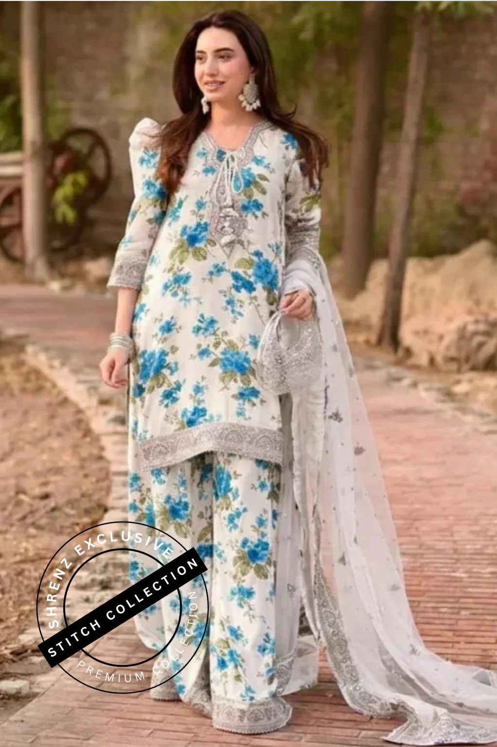 Shrenz 3 Piece Stitched Lawn Pret Collection
