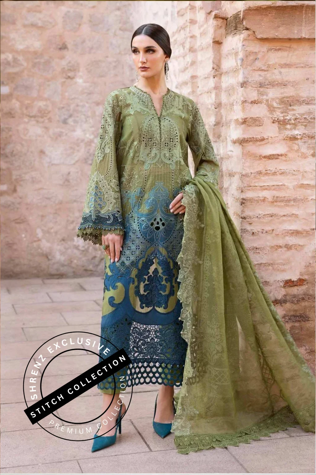 Shrenz 3 Piece Stitched Lawn Pret Collection