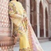 Bin Ilyas Yellow Luxury Printed Lawn Collection Replica