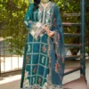Maryam Hussain Zinc Green Luxury Lawn Collection Replica