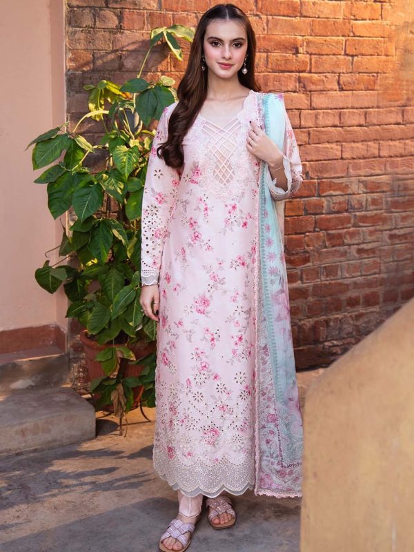 Neeshay Pink Luxury Printed Lawn Collection Replica