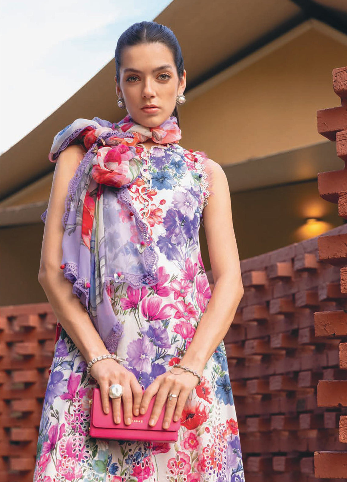 Alternative view of Maria B Multi Luxury Printed Lawn Collection Replica