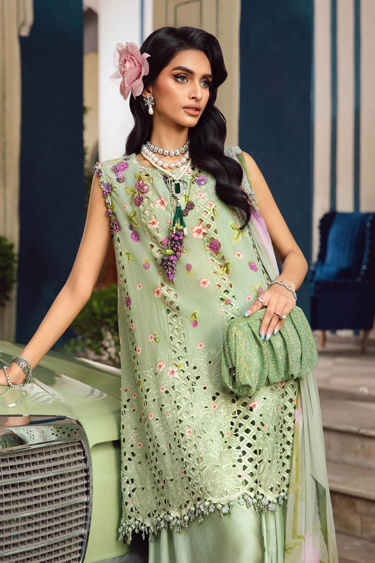 Alternative view of Maria B Pistachio Luxury Lawn Collection Replica
