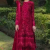 Bin Ilyas Maroon Luxury Lawn Collection Replica