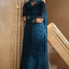 Azure Zinc Blue Luxury Lawn Collection Replica