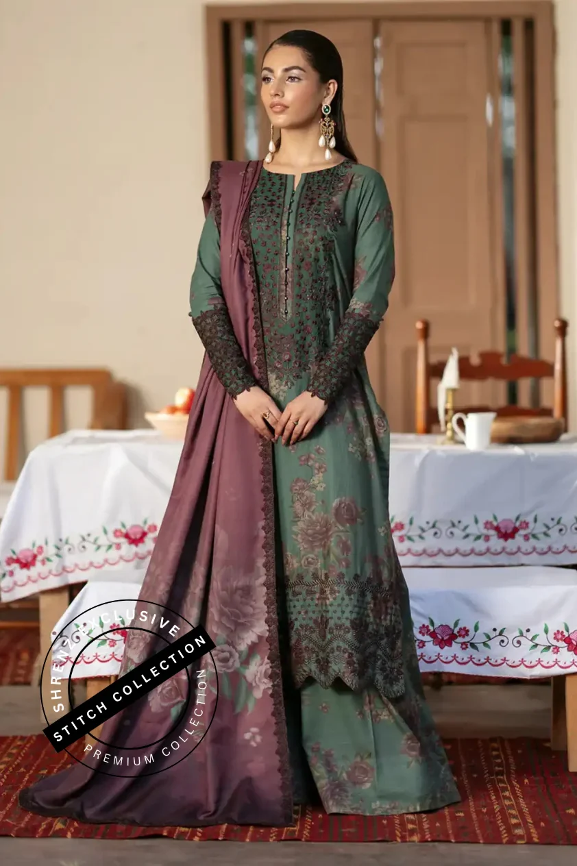 Shrenz 3 Piece Stitched Lawn Pret Collection