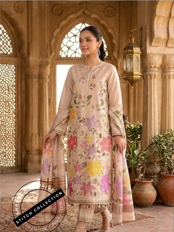 Shrenz 3 Piece Stitched Lawn Pret Collection