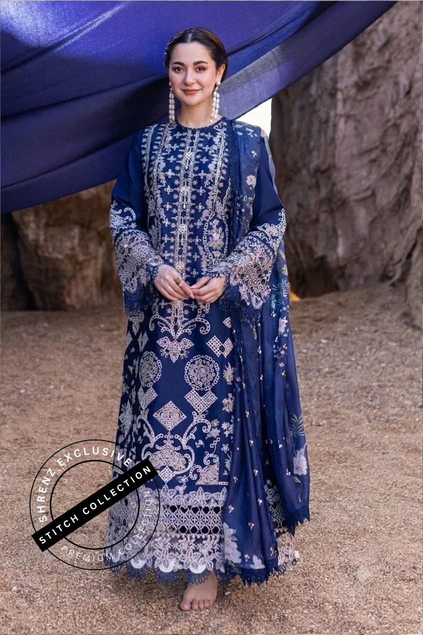 Shrenz 3 Piece Stitched Lawn Pret Collection