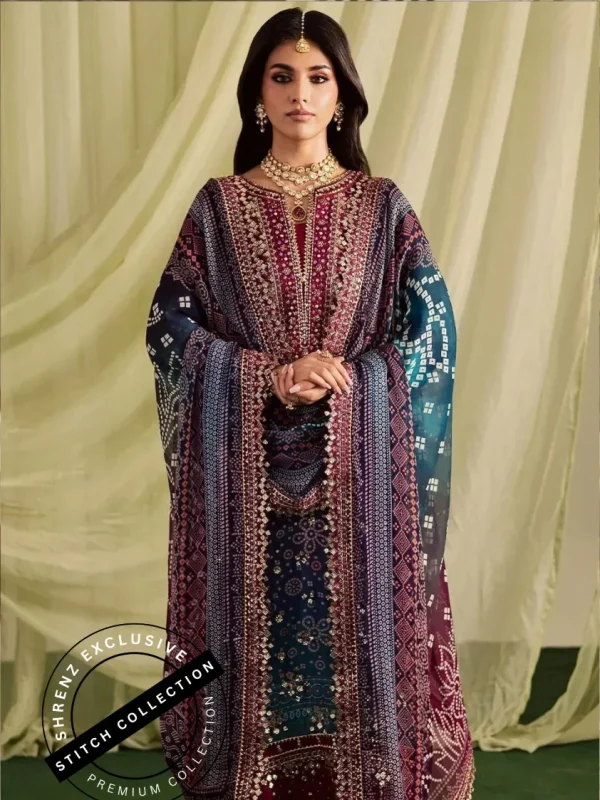 Shrenz 3 Piece Stitched Lawn Pret Collection