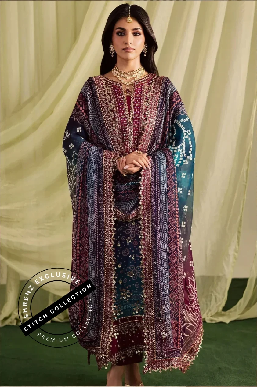 Shrenz 3 Piece Stitched Lawn Pret Collection