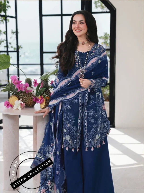 Shrenz 3 Piece Stitched Lawn Pret Collection