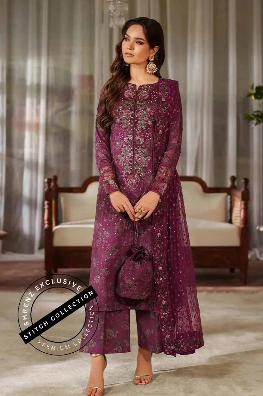 Shrenz 3 Piece Stitched Lawn Pret Collection