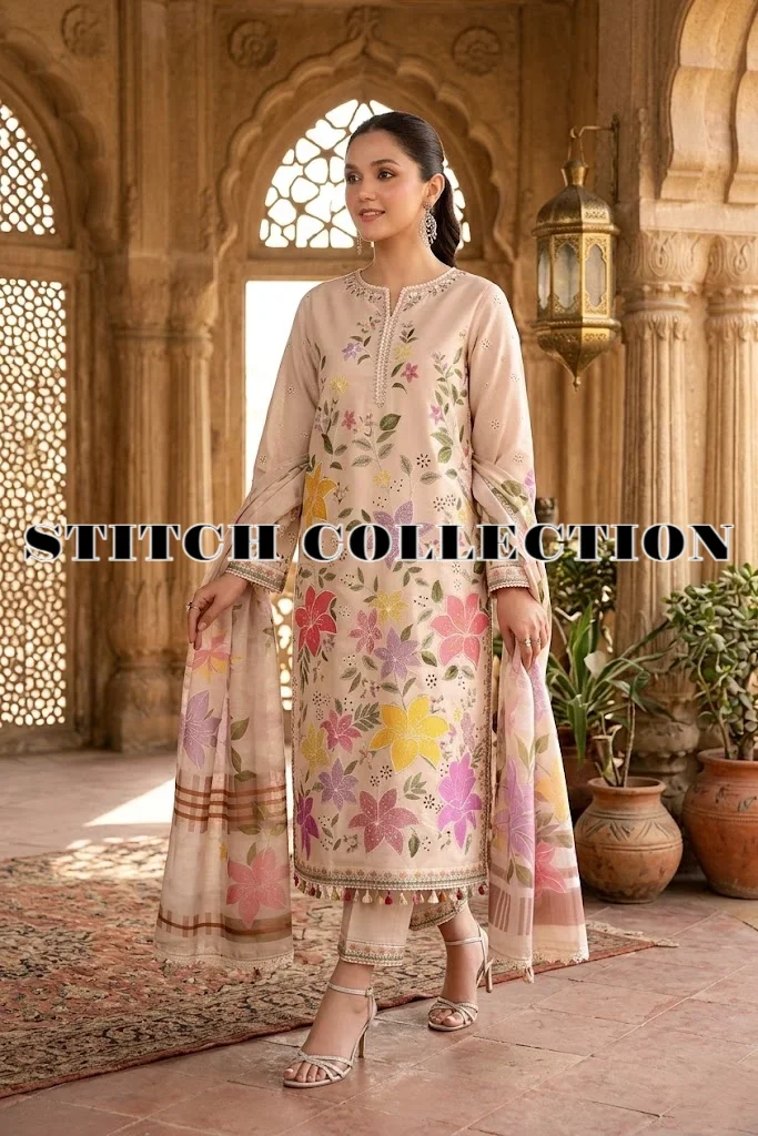 Shrenz 3 Piece Stitched Lawn Pret Collection