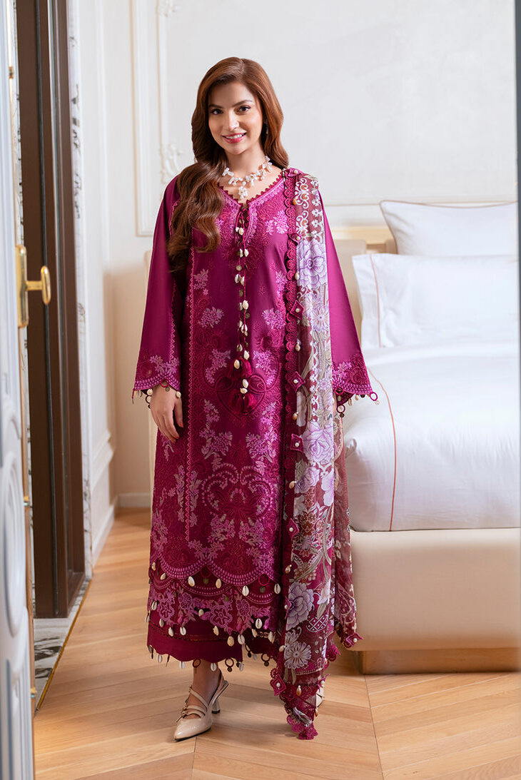 Jade Magenta Luxury Lawn Collection Replica