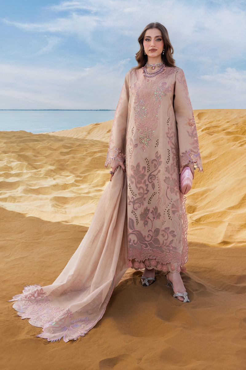 Alternative view of Rang Rasiya Peach Luxury Lawn Collection Replica