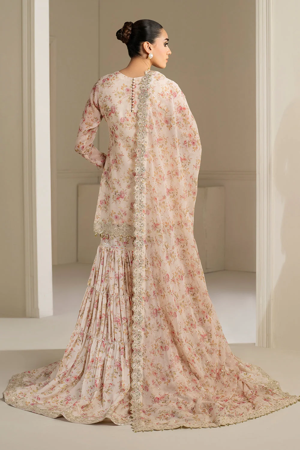 Alternative view of Baroque Skin Luxury Printed Lawn Collection Replica