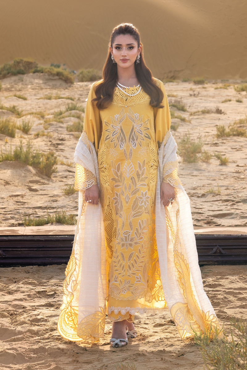 Alternative view of Rang Rasiya Yellow Luxury Lawn Collection Replica