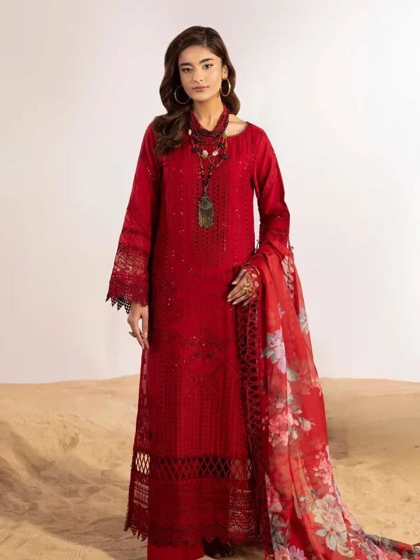 Adan's Masakali Red Luxury Lawn Collection Replica
