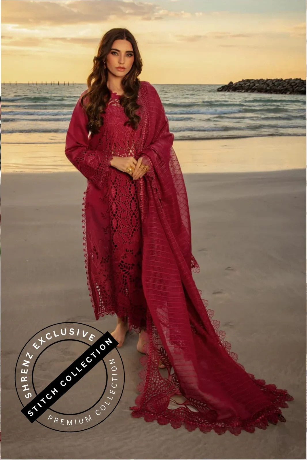Shrenz 3 Piece Stitched Lawn Pret Collection