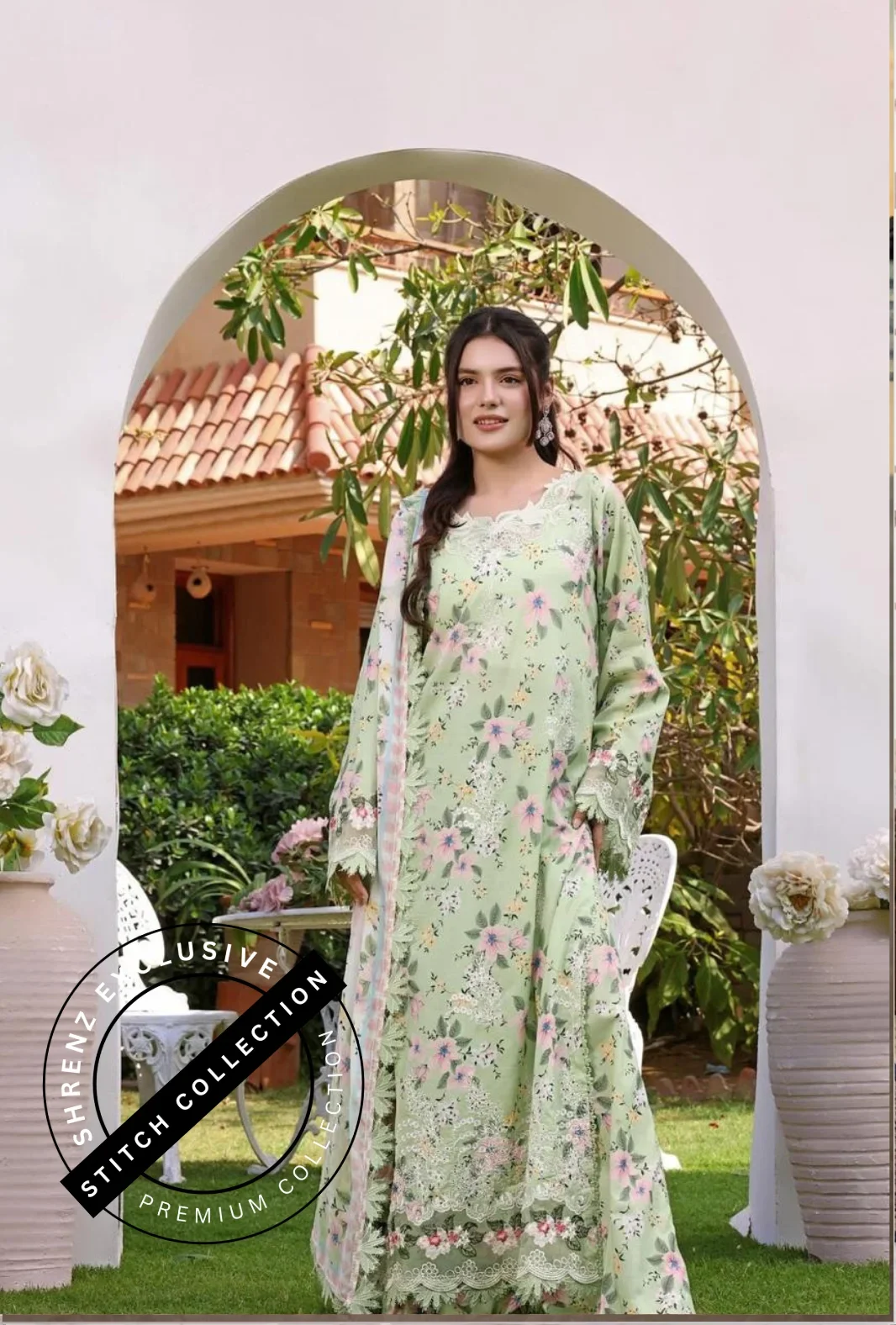 Shrenz 3 Piece Stitched Lawn Pret Collection