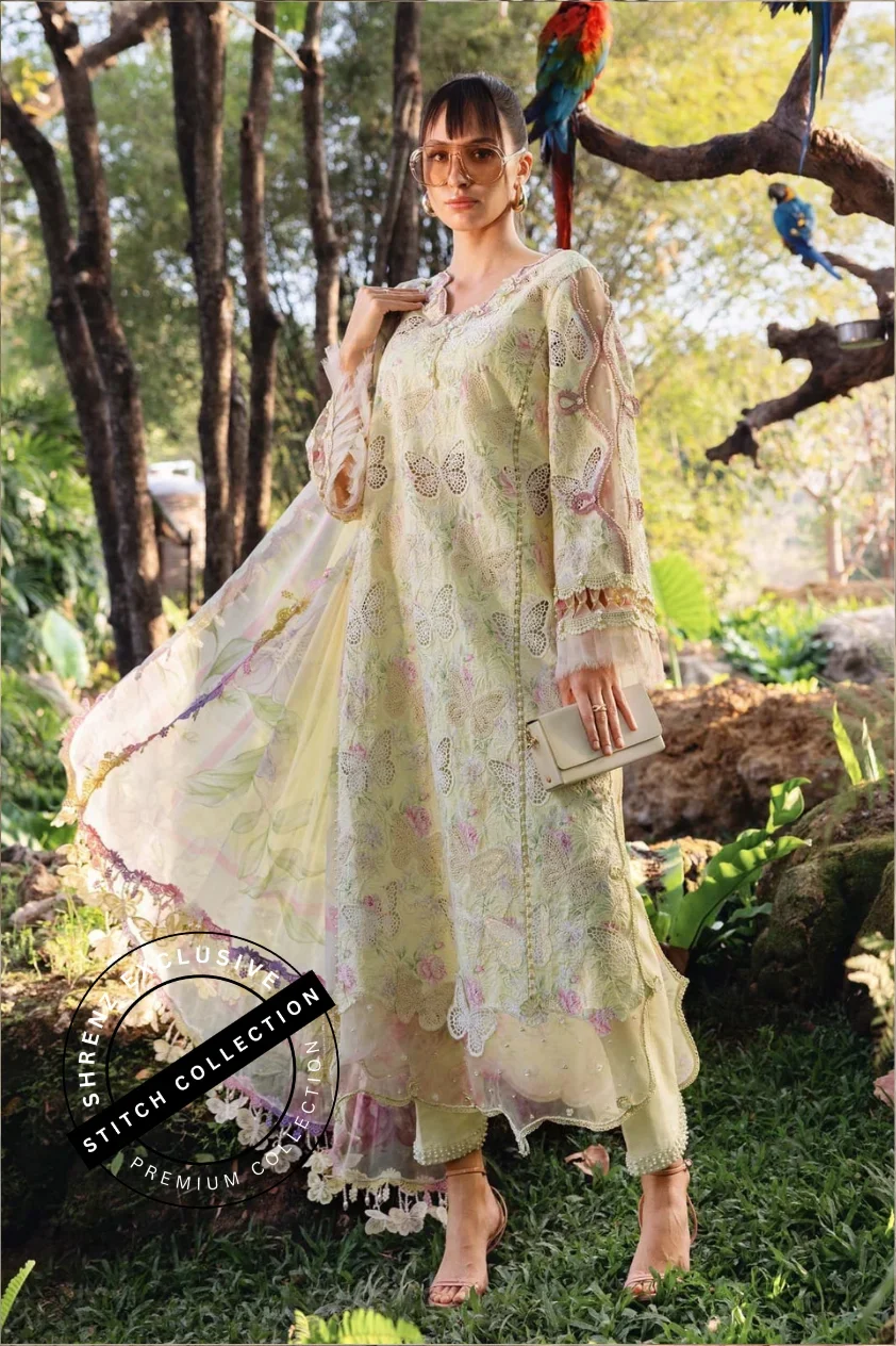 Shrenz 3 Piece Stitched Printed Lawn Pret Collection