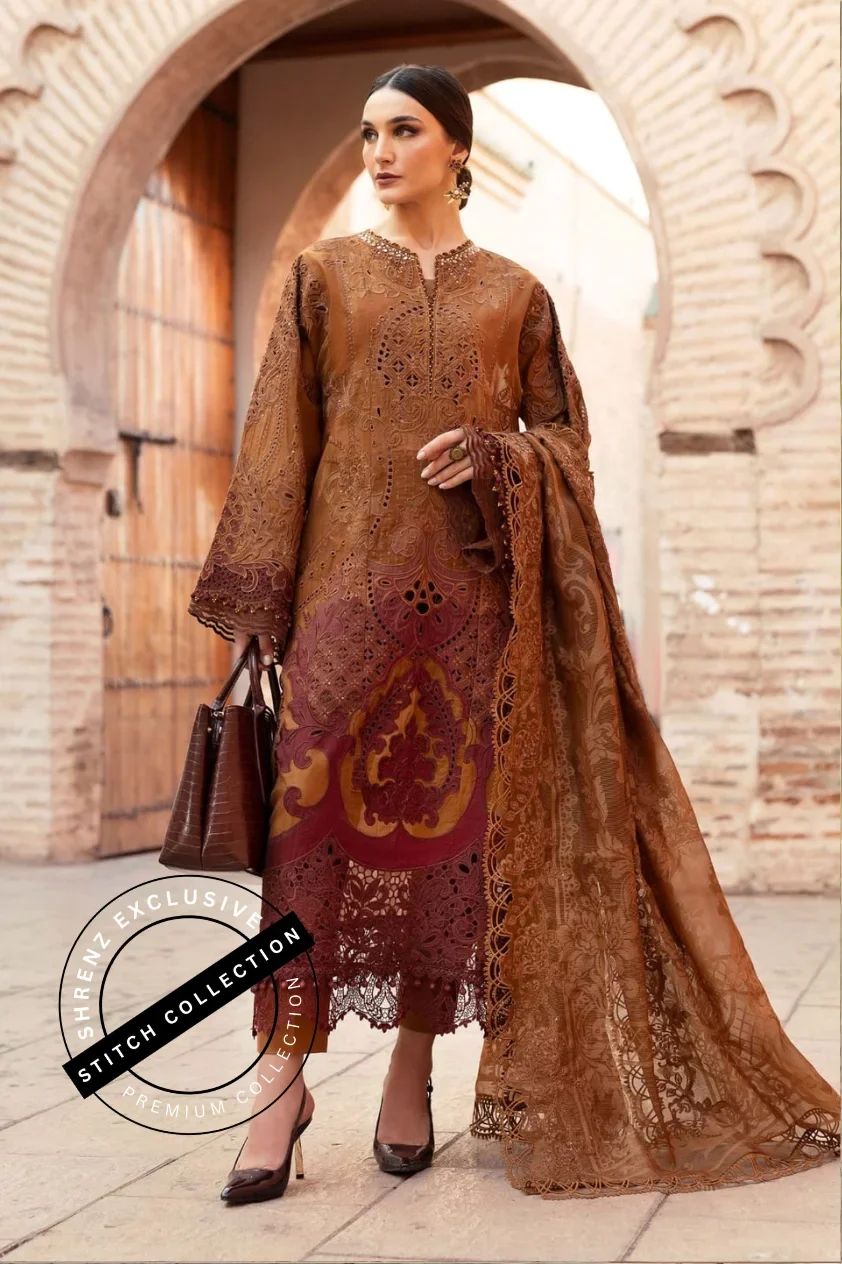Shrenz 3 Piece Stitched Lawn Pret Collection