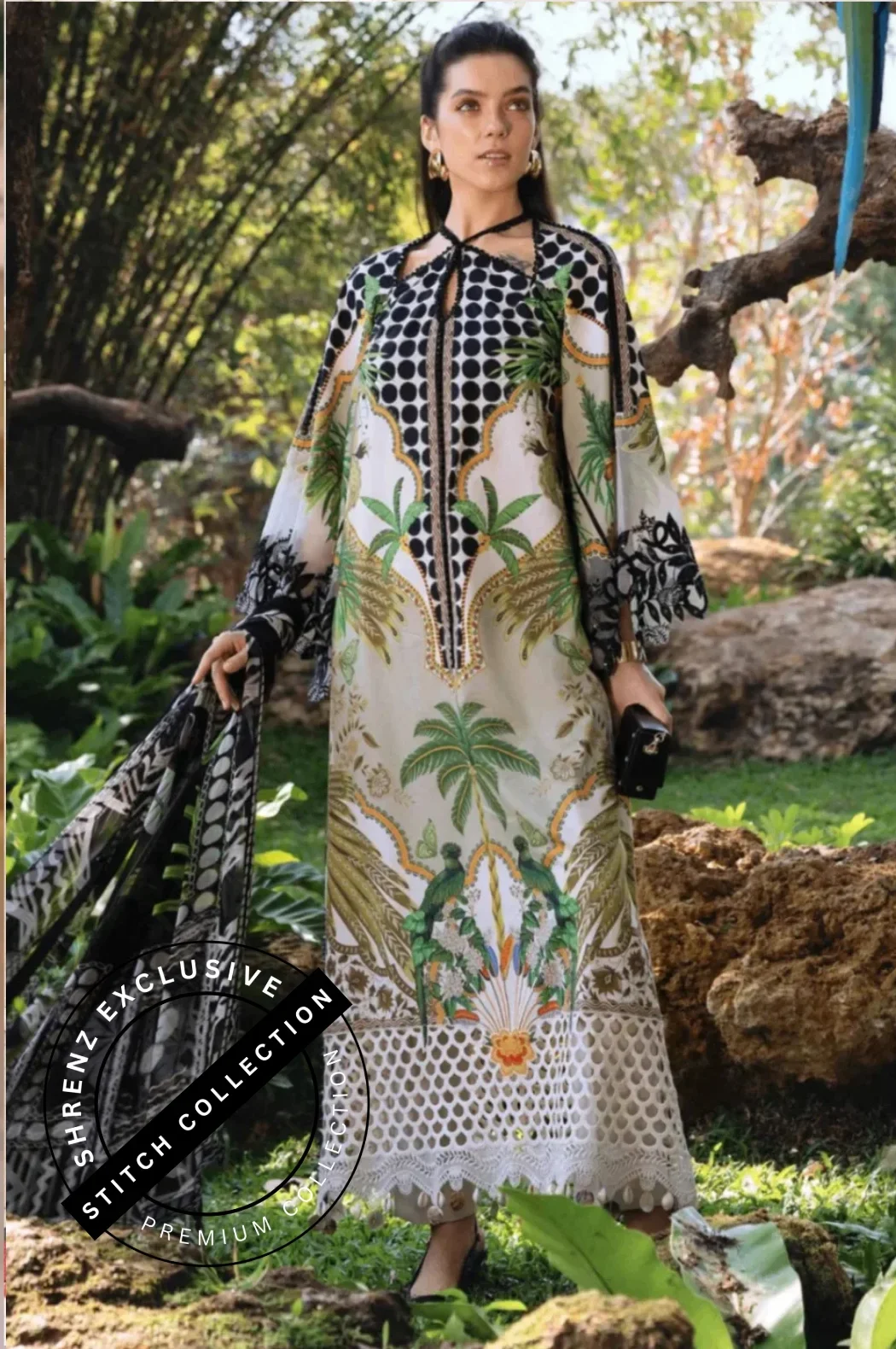 Shrenz 3 Piece Stitched Lawn Pret Collection