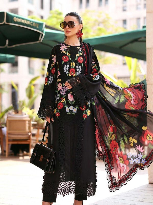Maria.B black Luxury Lawn Collection Replica