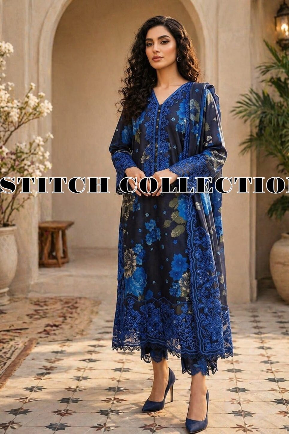 Shrenz 3 Piece Stitched Lawn Pret Collection