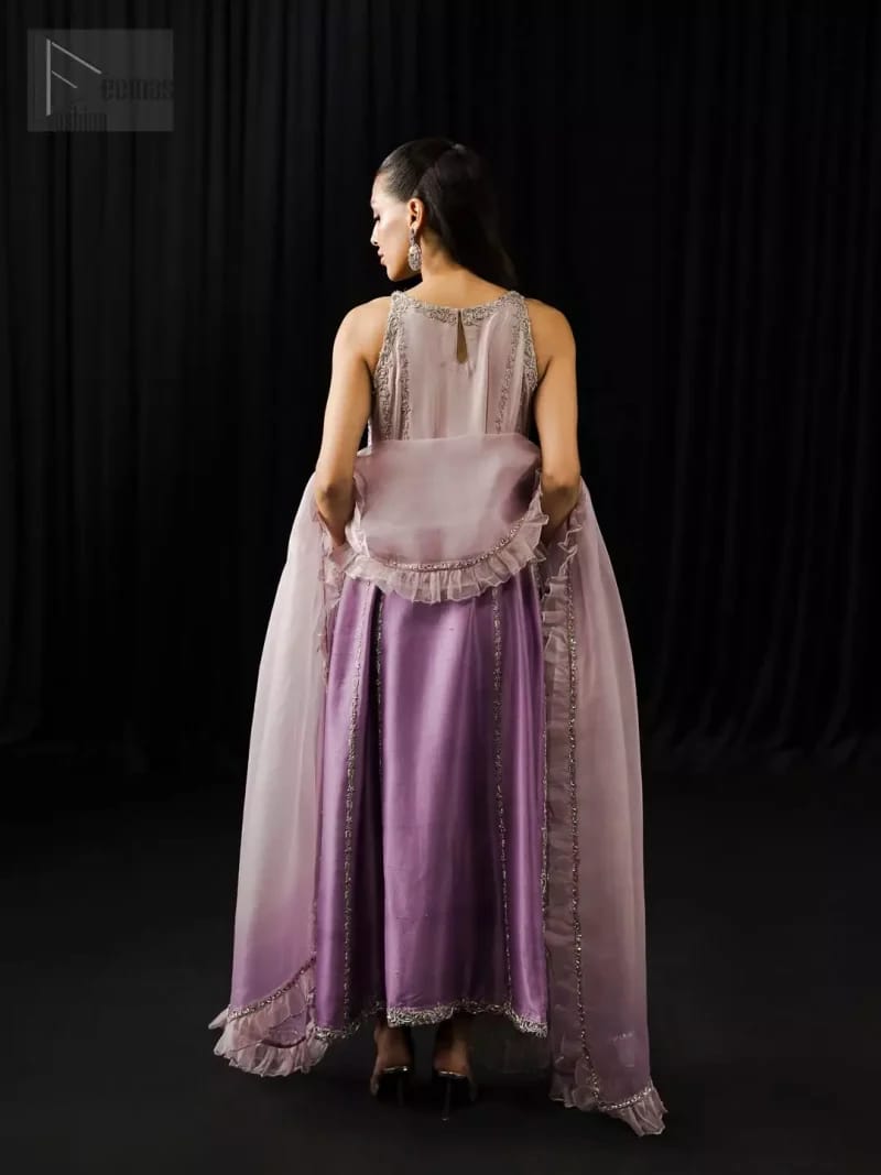Alternative view of Shrenz Lavender Silk Collection Replica