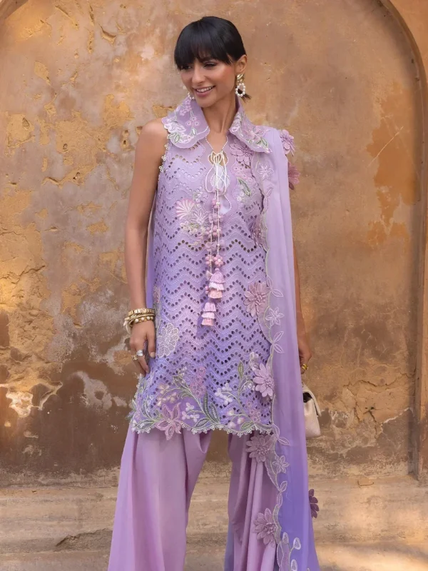 Crimson Purple Swiss Lawn Collection Replica