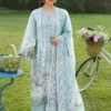 Elaf Sky Blue Luxury Lawn Collection Replica