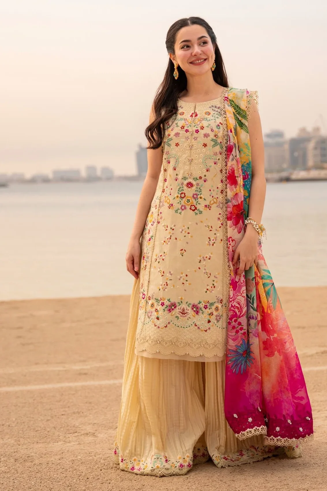 Faiza saqlain Skin Luxury Lawn Collection Replica