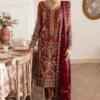 Gulaal Orange Luxury Chiffon Collection Replica