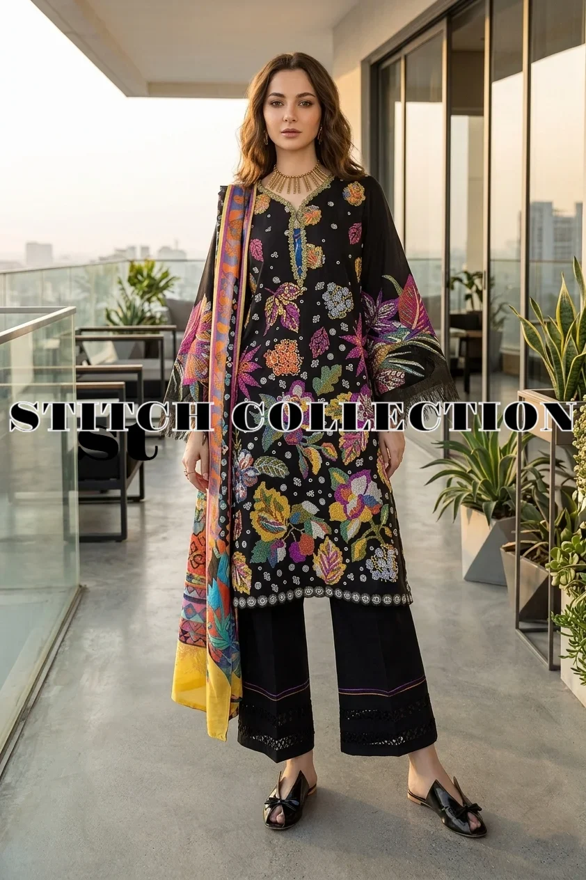 Shrenz 3 Piece Stitched Lawn Pret Collection