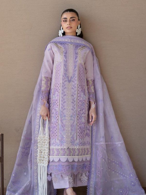Mahnur Mauve Luxury Lawn Collection Replica