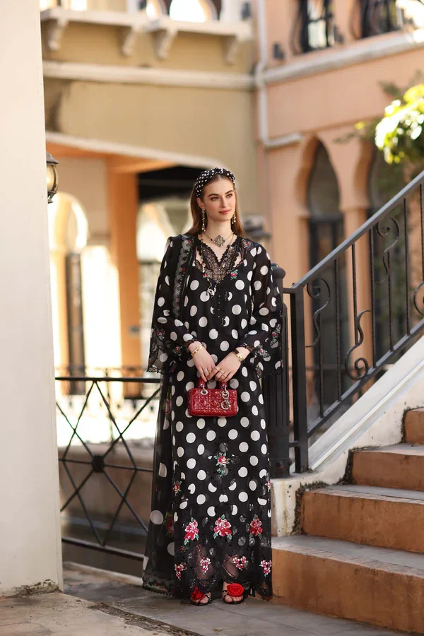 Noor By Saadia Asad Black Printed Lawn Collection Replica