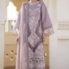 Parishay Mauve Luxury Lawn Collection Replica