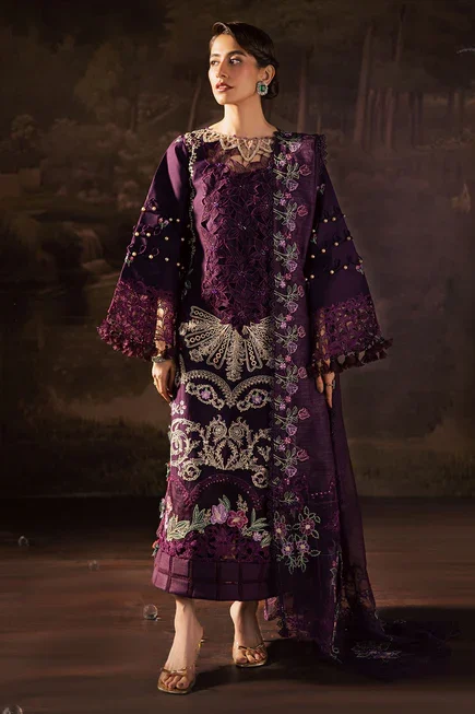 Parishay Burgundy Luxury Lawn Collection Replica