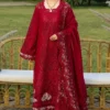 Elaf Red Luxury Lawn Collection Replica