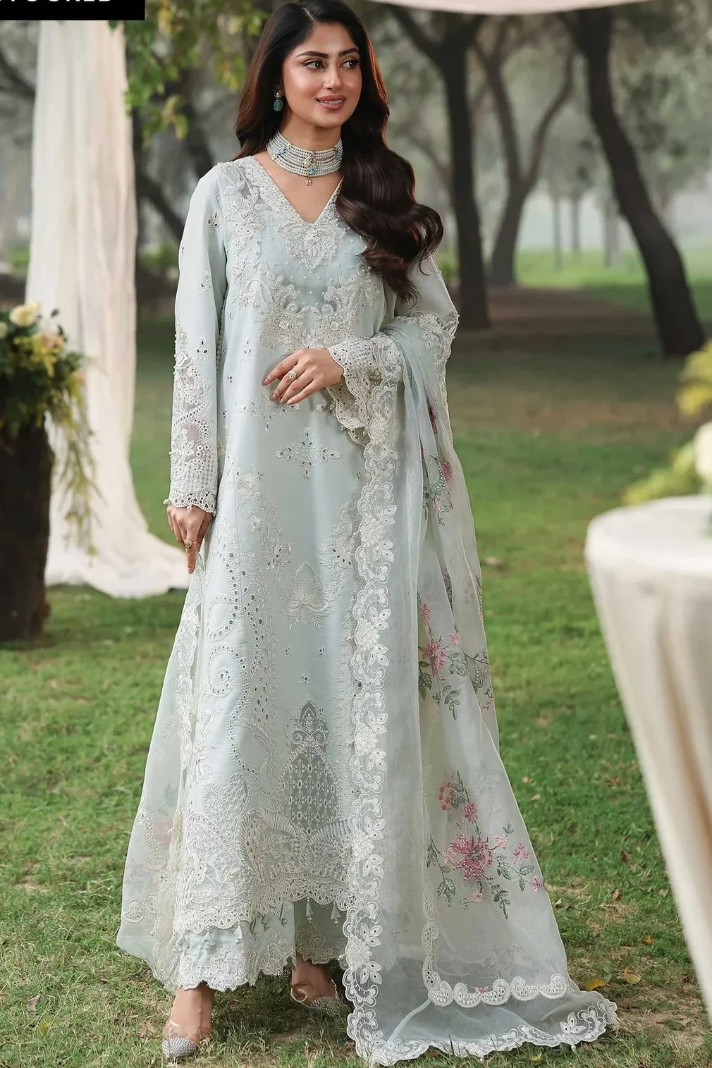 Sardinia Grey Luxury Lawn Collection Replica