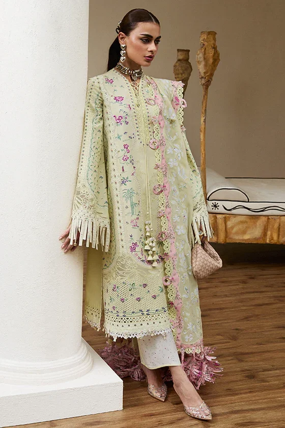 Suffuse Yellow Luxury Lawn Collection Replica