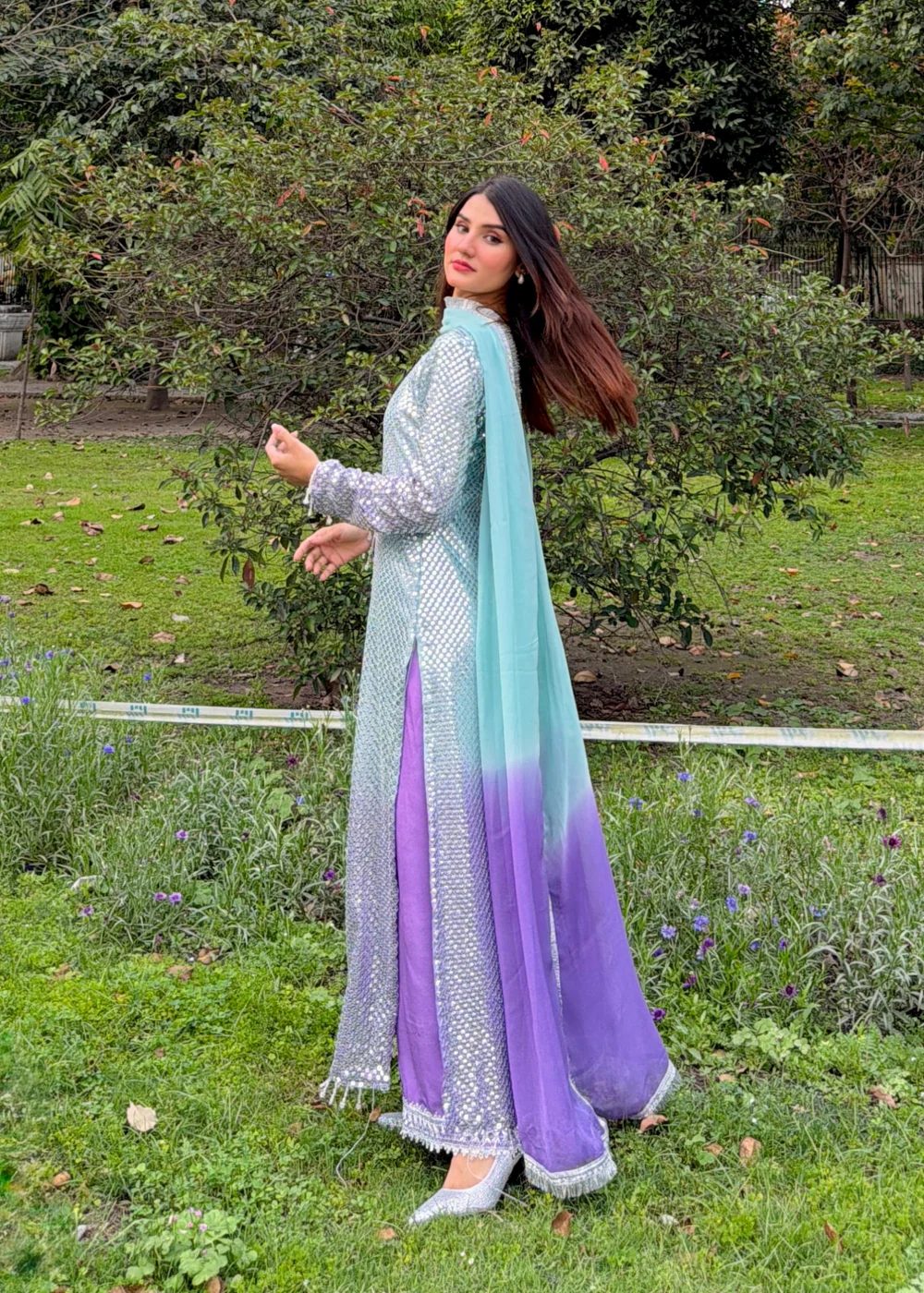 Alternative view of Shrenz Tie N Die Luxury Lawn Collection Replica